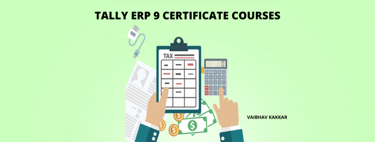 List of best tally erp 9 certificate courses
